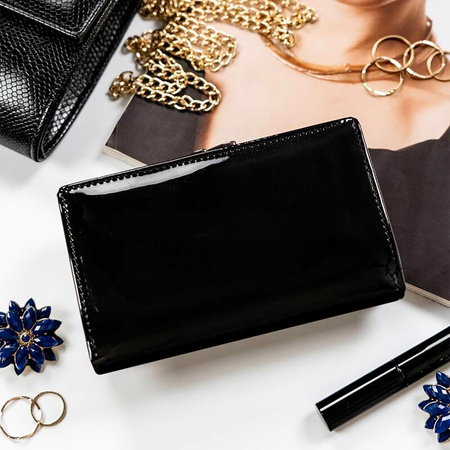 Portfel damski skórzany skóra naturalna + skóra ekologiczna Cavaldi 