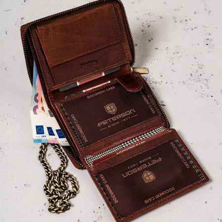Portfel męski skórzany skóra naturalna  Peterson 
