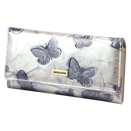 Portfel damski skórzany skóra naturalna Gregorio 