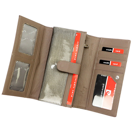 Portfel damski skórzany skóra naturalna Pierre Cardin 