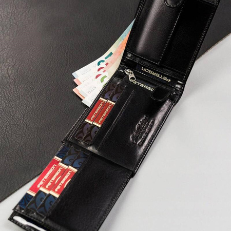 Portfel męski skórzany skóra naturalna  Peterson