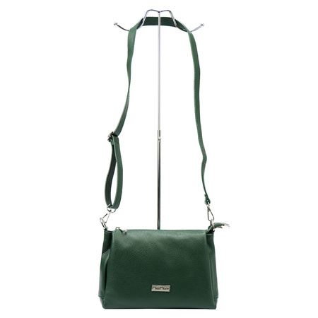 MiaMore torebka listonoszka skóra naturalna zielony