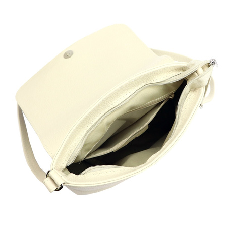 MiaMore torebka listonoszka skóra naturalna beżowy