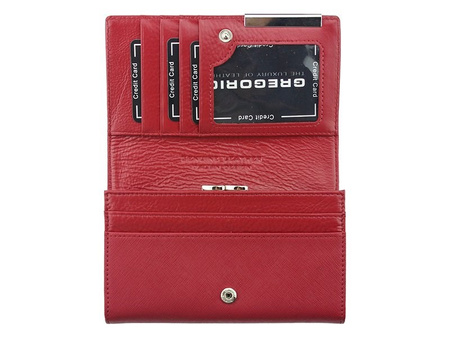 Portfel damski skórzany skóra naturalna Gregorio 