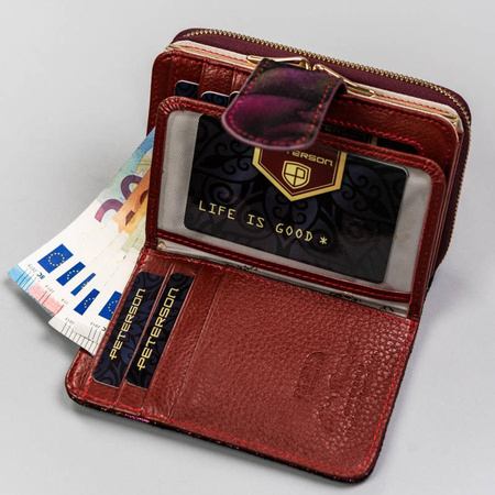 Portfel damski skórzany skóra naturalna  Peterson