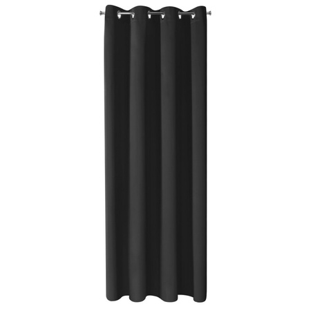 ZASŁONA GOTOWA NERISA 140 X 250 CM CZARNY