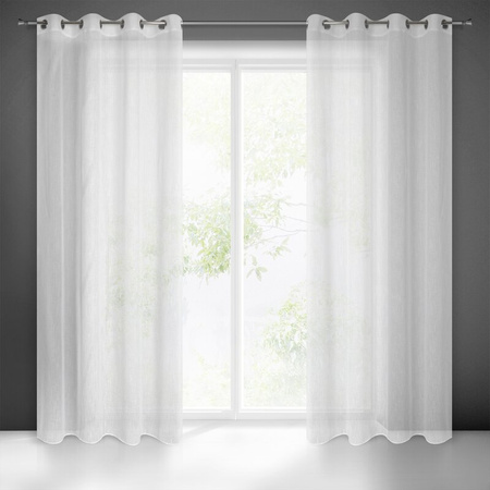 FIRANA GOTOWA CARLA 140 X 250 CM BIAŁY