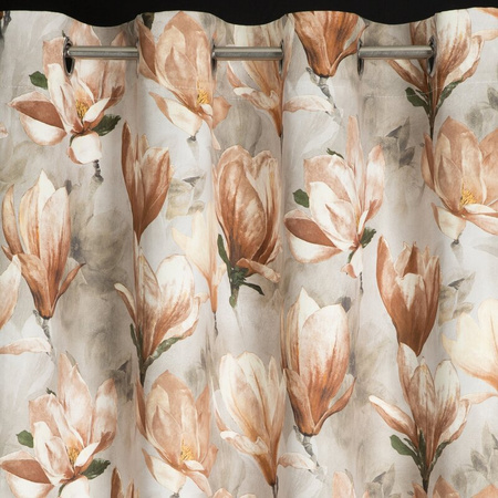 ZASŁONA GOTOWA LARI 140 X 250 CM CIEMNOBEŻOWY