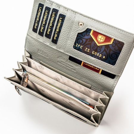 Portfel damski skóra naturalna skórzany Peterson