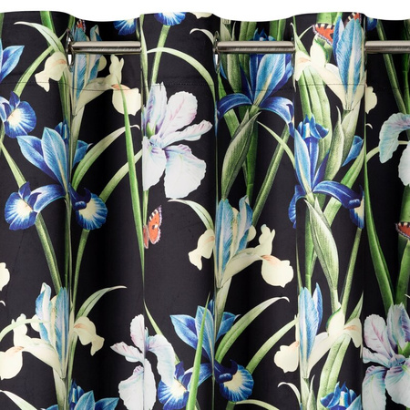 ZASŁONA GOTOWA MAJA 140 X 250 CM CZARNY