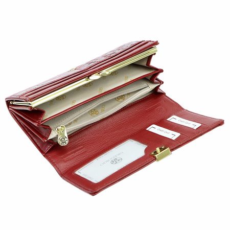 Portfel damski skórzany skóra naturalna + skóra ekologiczna Gregorio