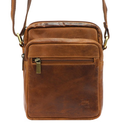 Torba saszetka na ramię męska skórzana skóra naturalna Nordee