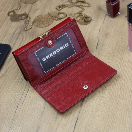 Portfel damski skórzany skóra naturalna Gregorio 