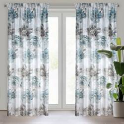 ZASŁONA GOTOWA VIVIAN NA TAŚMIE 140 X 270 CM TURKUSOWY