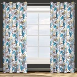 ZASŁONA GOTOWA D91 BARI 140 X 250 CM TURKUSOWY