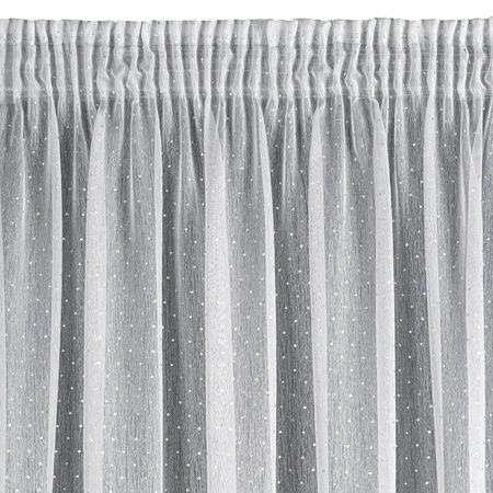 FIRANA GOTOWA SIBEL NA TAŚMIE 140 X 270 CM BIAŁY