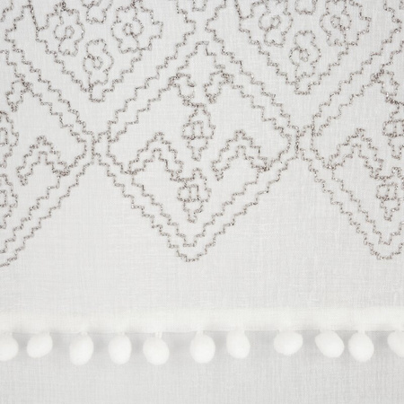 FIRANA GOTOWA DAPHNE 140 X 250 CM BIAŁY