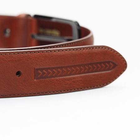 Pasek męski skórzany skóra naturalna Pierre Cardin 