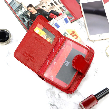 Portfel damski skóra naturalna skórzany Pierre Cardin