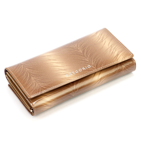 Portfel damski skóra naturalna skórzany Gregorio 