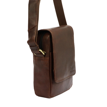 Kemer saszetka na ramię HN1402 Brązowa brązowy