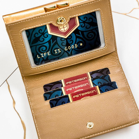 Portfel damski skórzany skóra naturalna  Peterson