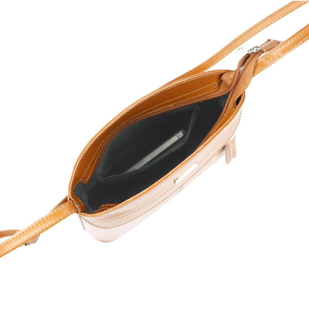 MiaMore torebka listonoszka skóra naturalna czerwony