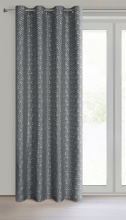 ZASŁONA GOTOWA SEMI 140 X 250 CM STALOWY