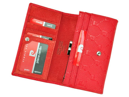 Portfel damski skórzany skóra naturalna+ skóra ekologiczna Pierre Cardin 