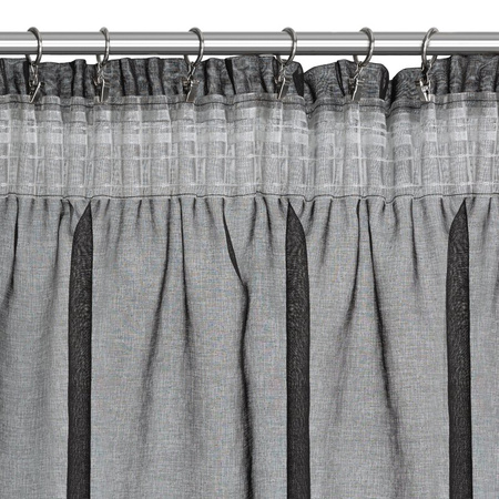 FIRANA GOTOWA CARLI NA TAŚMIE 140 X 250 CM CZARNY