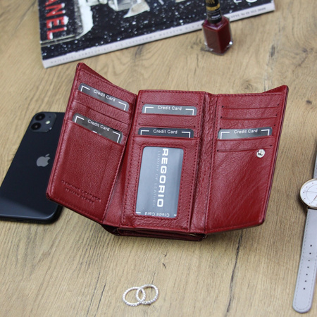 Portfel damski skórzany skóra naturalna Gregorio 