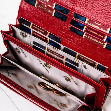 Portfel damski skórzany skóra naturalna  Peterson 