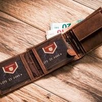 Portfel męski skórzany skóra naturalna  Peterson