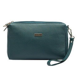 MiaMore torebka listonoszka skóra naturalna niebieski