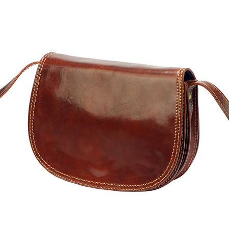 Florence torebka listonoszka skóra naturalna brązowy