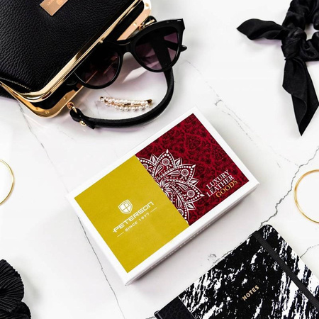 Portfel damski skórzany skóra naturalna  Peterson