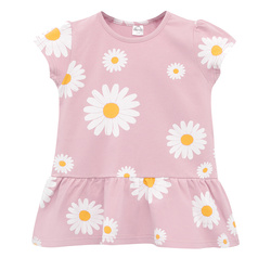 Tunika KR DAISY różowy,stokrotki 86