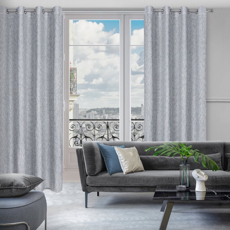 ZASŁONA GOTOWA MEGAN 140 X 250 CM SZARY