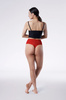 Figi majtki damskie  string maxi czerwone