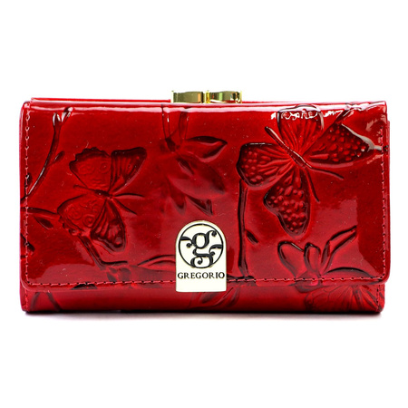 Portfel damski skóra naturalna skórzany Gregorio