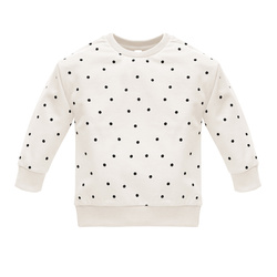 BLUZA TRES BIEN EC écru,groszki 74