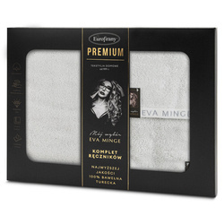 KOMPLET RĘCZNIKÓW VENUS 46 X 36 X 7 CM SREBRNY