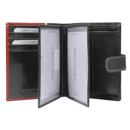 Portfel męski skórzany skóra naturalna Rovicky 