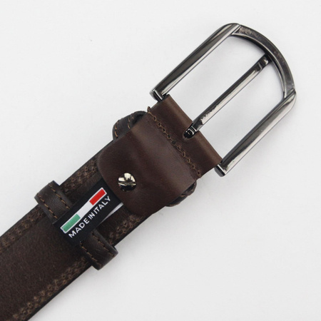 Pasek męski skórzany skóra naturalna Pierre Cardin