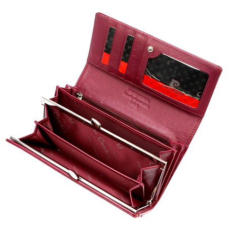 Portfel damski skóra naturalna + skóra ekologiczna Pierre Cardin