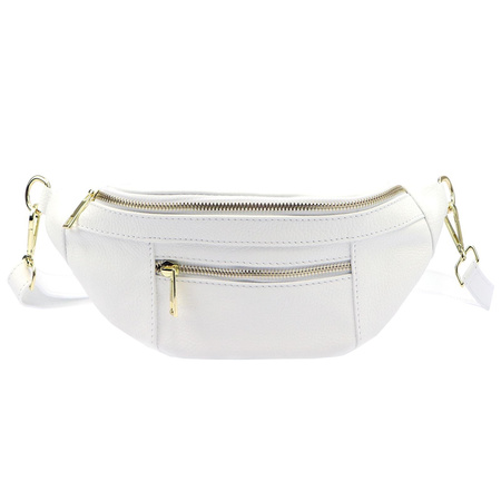 Torebka torebki skórzana saszetka nerka skóra naturalna Luka damska