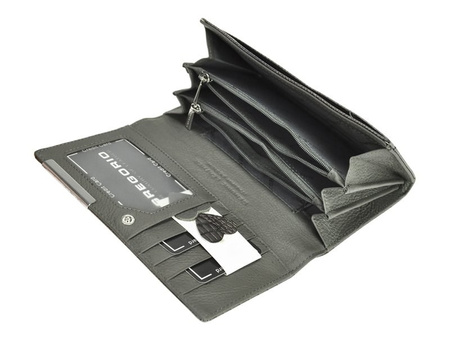 Gregorio portfel skóra naturalna czerwony Gregorio GF114 - kobieta