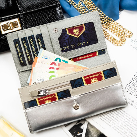 Portfel damski skóra naturalna skórzany Peterson