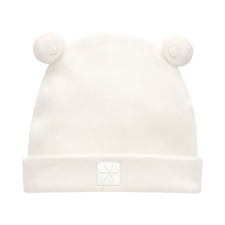 Czapka niemowlęca SCI+POM WINTER 24/25 écru 74/80