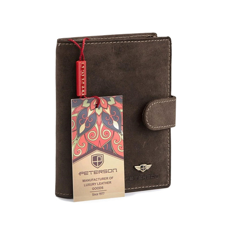 Portfel męski skórzany skóra naturalna Peterson